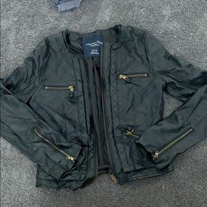 American eagle leather jacket